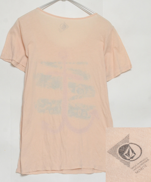 ST1303 ボルコム VOLCOM Tシャツ 女性 M 肩38 メールxq_画像2