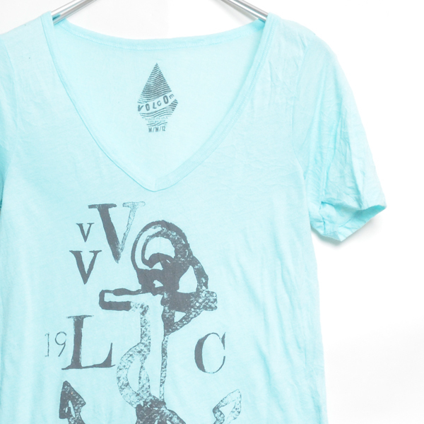 ST1487 Volcom Volcom T -Fish Women 12 м плеч 33 Mail xq