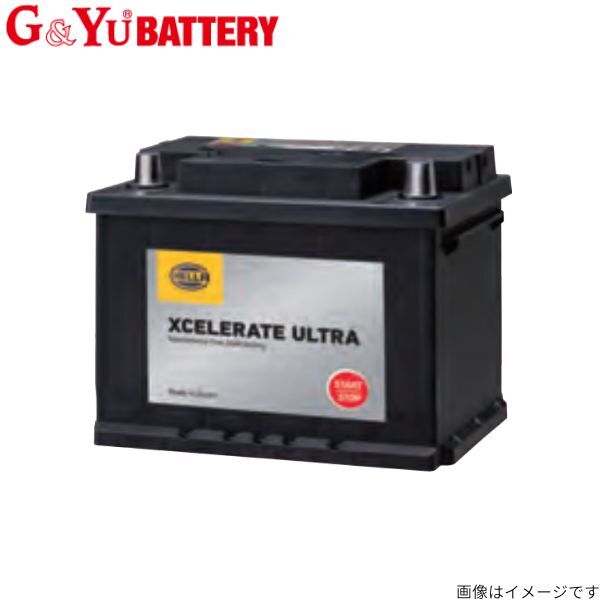 G&Yu バッテリー アルファロメオ ミト(955) ABA-955141 ヘラー Xcelerate Ultra EFB EFB L2 カーバッテリー GandYu_画像1