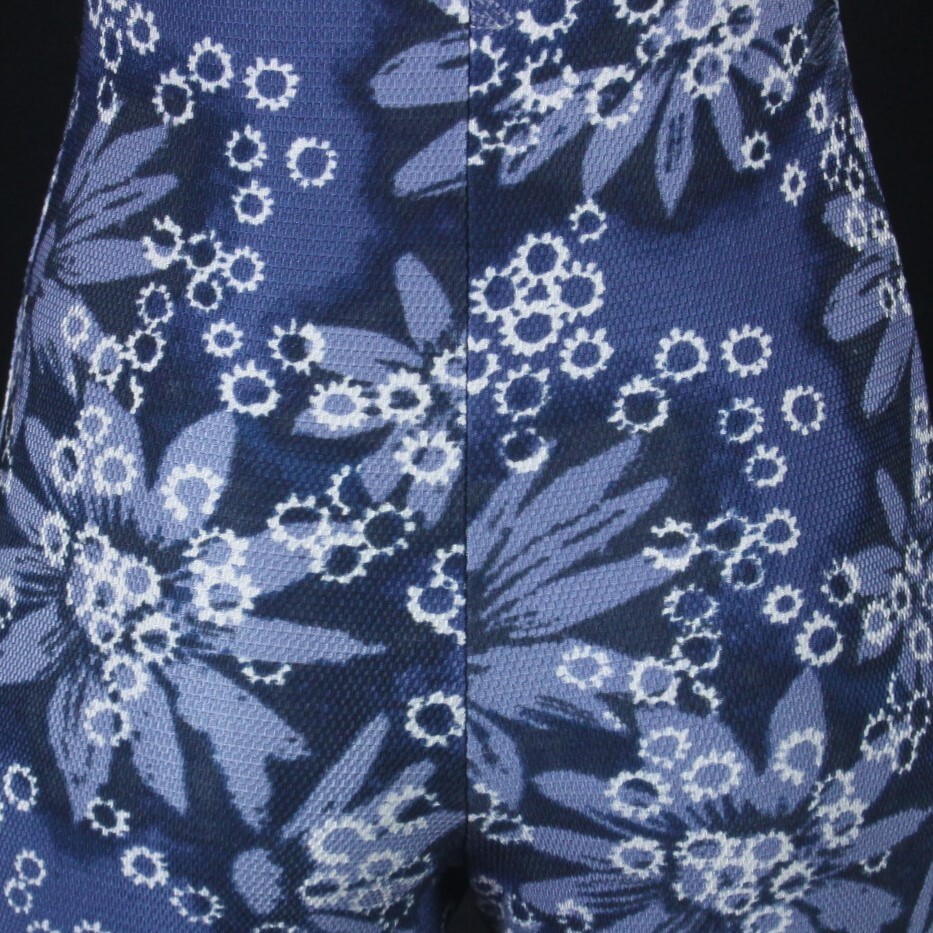 K9935★日本製 オールインワン Lサイズ 花柄 ネイビー 紺 白 レディース水着 ワンピース フィットネス ジム プール 水泳 スイミング 海の画像4