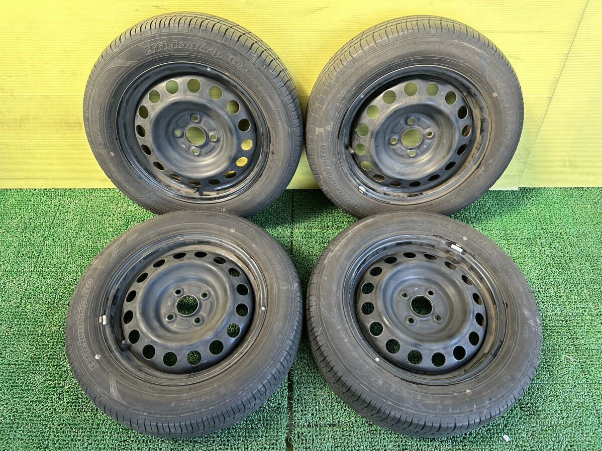 175/65R15 ノーマル グッドイヤー ４本セット トヨタアクア NHP10 刻印WM 4穴 PCD100 15X5J ET+39 ハブ54mm 夏用タイヤの画像2