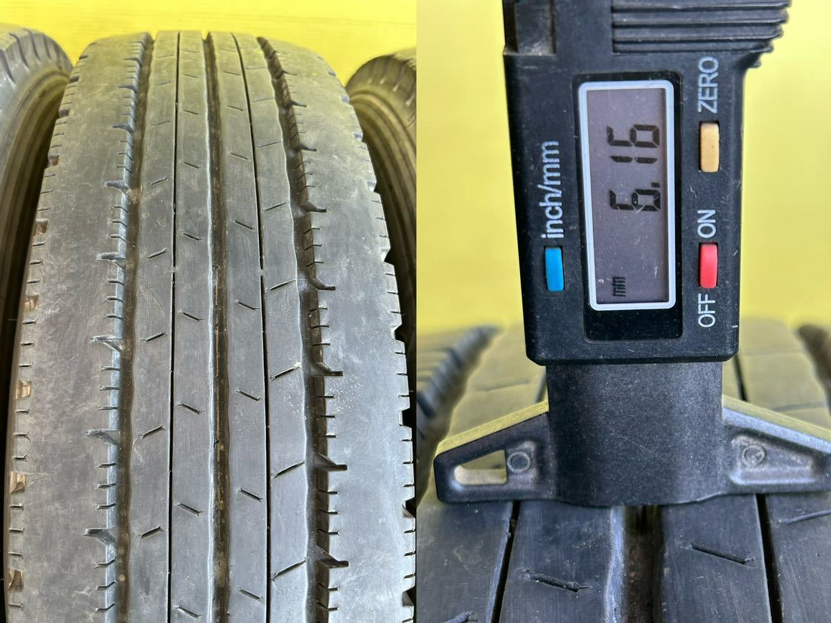 195/85R16 114/112N LT ノーマル ブリヂストンやダンロップ　6本セット 刻印TFAB 5穴 PCD203.2 ET115 T16×5.5K ハブ146 穴ハブ32.5_画像7