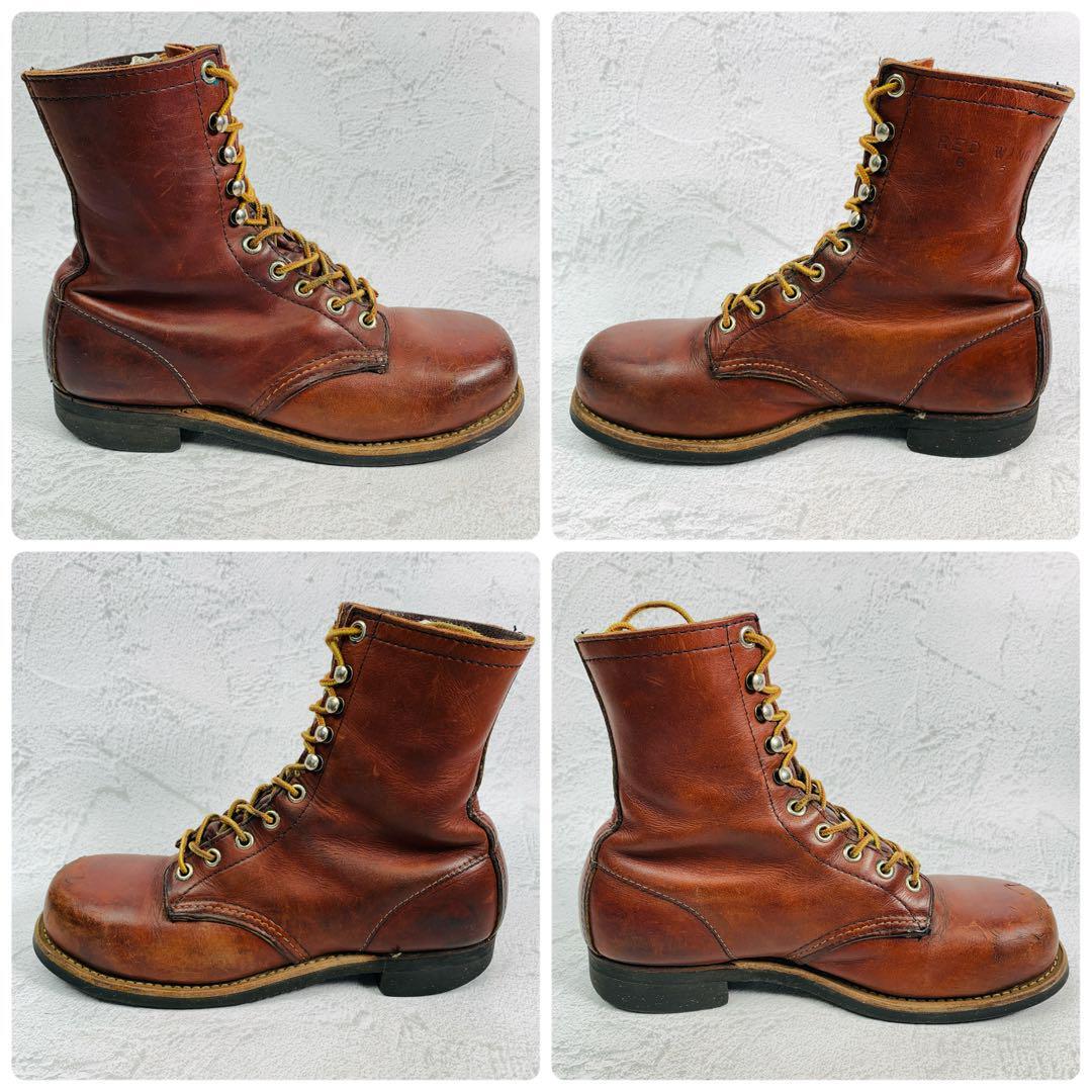 【廃盤・希少】レッドウイング RED WING スチールトゥ 2302 ロガーブーツ 茶 ブラウン 7.5 25.5cm オールアラウンド・グッドイヤーウエルト_画像8