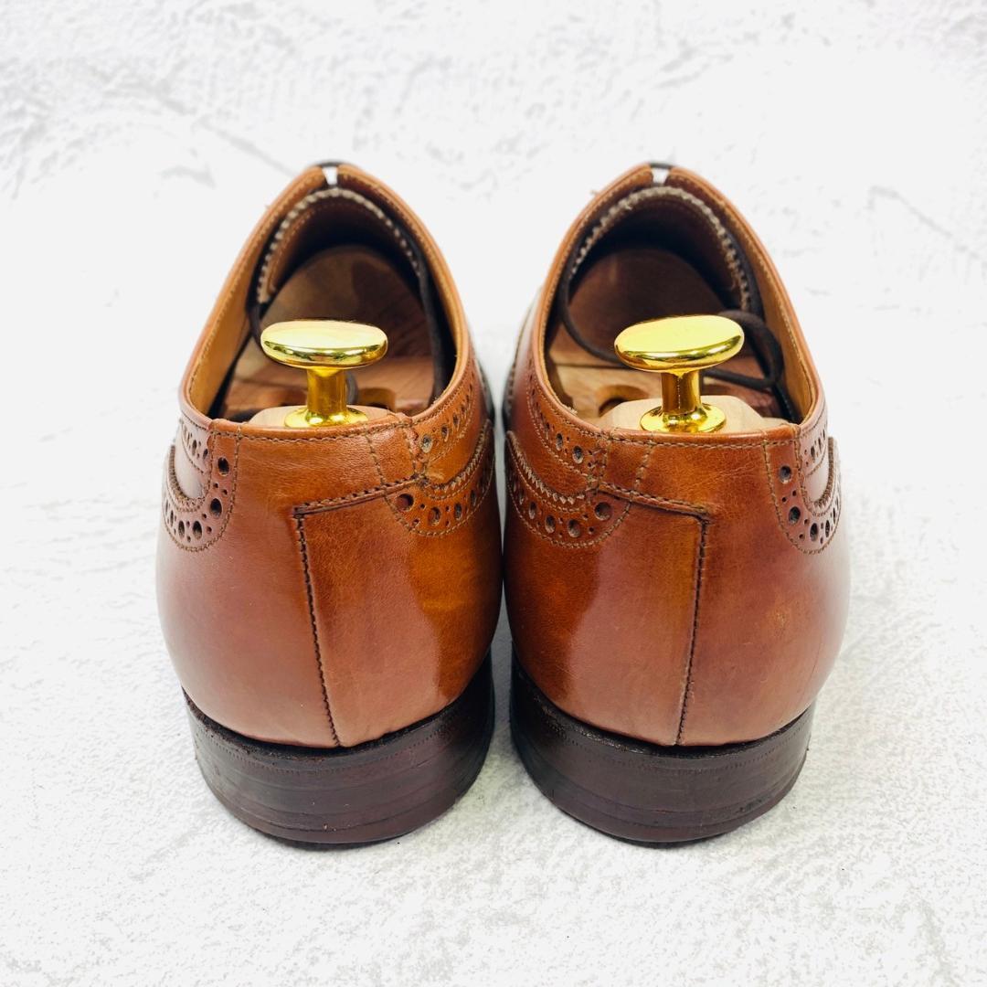 クロケットアンドジョーンズ Crockett&Jones WESTFIELD ストレート メダリオン 茶 ブラウン 7 26cm オーセンティック ディプロマット_画像4