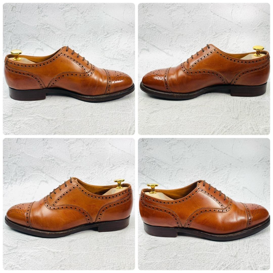 クロケットアンドジョーンズ Crockett&Jones WESTFIELD ストレート メダリオン 茶 ブラウン 7 26cm オーセンティック ディプロマット_画像7