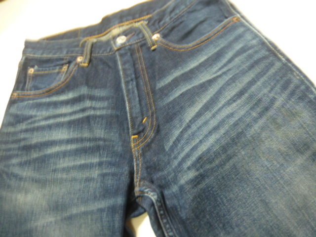 ♂ Levi’s 533 ▲程度良好▲濃紺USED加工ヒゲ▲W３０_画像4