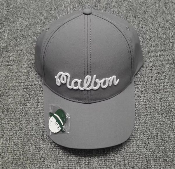 　帽子　Malbon x New Era マルボン ゴルフ　ニューエラ キャップ グレー★002_画像1