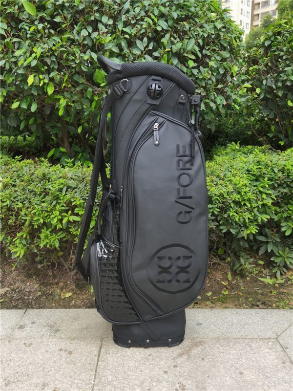 ★★★087 Golf Bag  キャディーバック ゴルフバッグ PU レザー,9型，4kg,の画像1