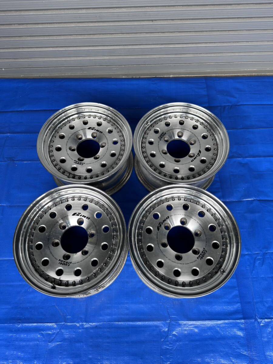 中古 社外 ホイール アルミ 15インチ 6.5J 6穴 4本 139.7 中古 社外 ホイール アルミ 15インチ 6.5J 6穴 4本 139.7
