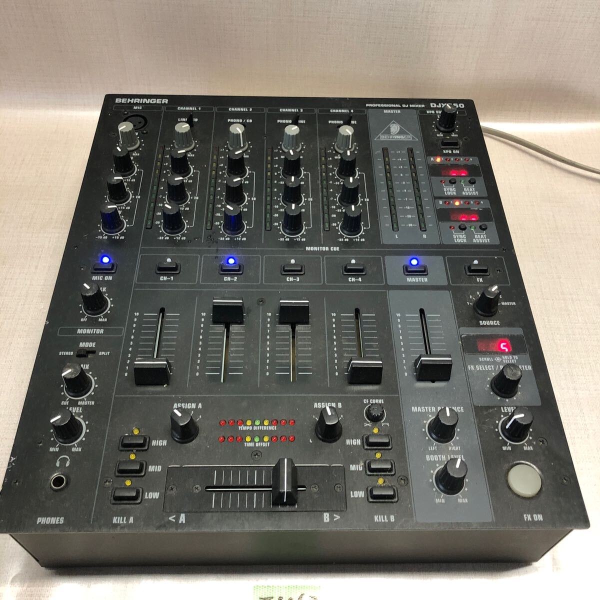 (J1163) Behringer ベリンガー PRO MIXER DJX750 DJミキサー 本体のみの画像3