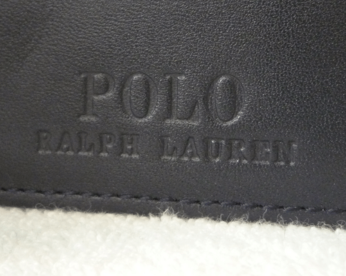 POLO ポロ・ラルフローレン レザー ネイビー 紺 定期入れ 名刺入れ 二つ折りパスケースの画像4