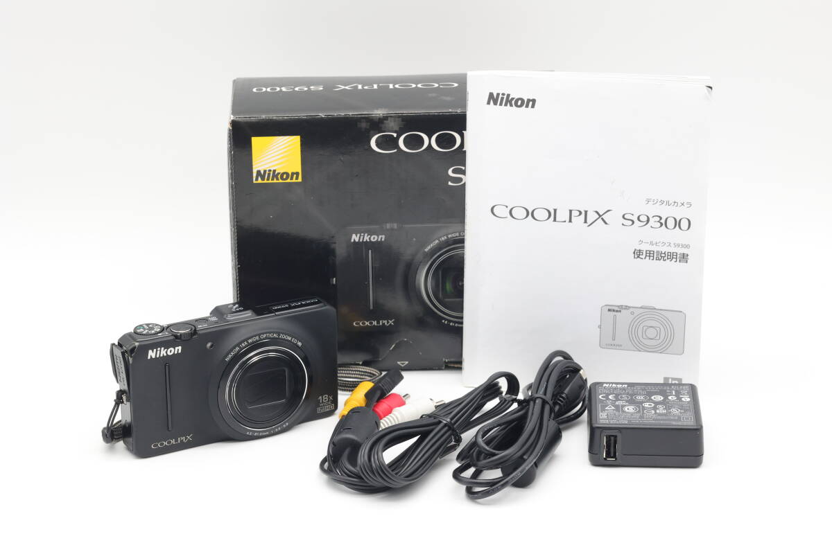 【難あり】Nikon デジタルカメラ COOLPIX (クールピクス) S9300 ノーブルブラック S9300BK_画像1