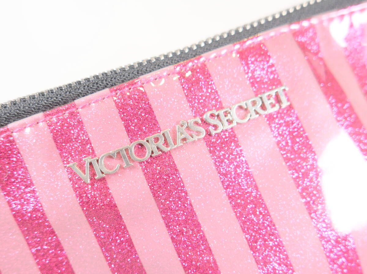 中古美品★VICTORIA'S SECRET ヴィクトリアシークレット ナイロン製 コスメポーチ バッグ 200×140mm_画像5