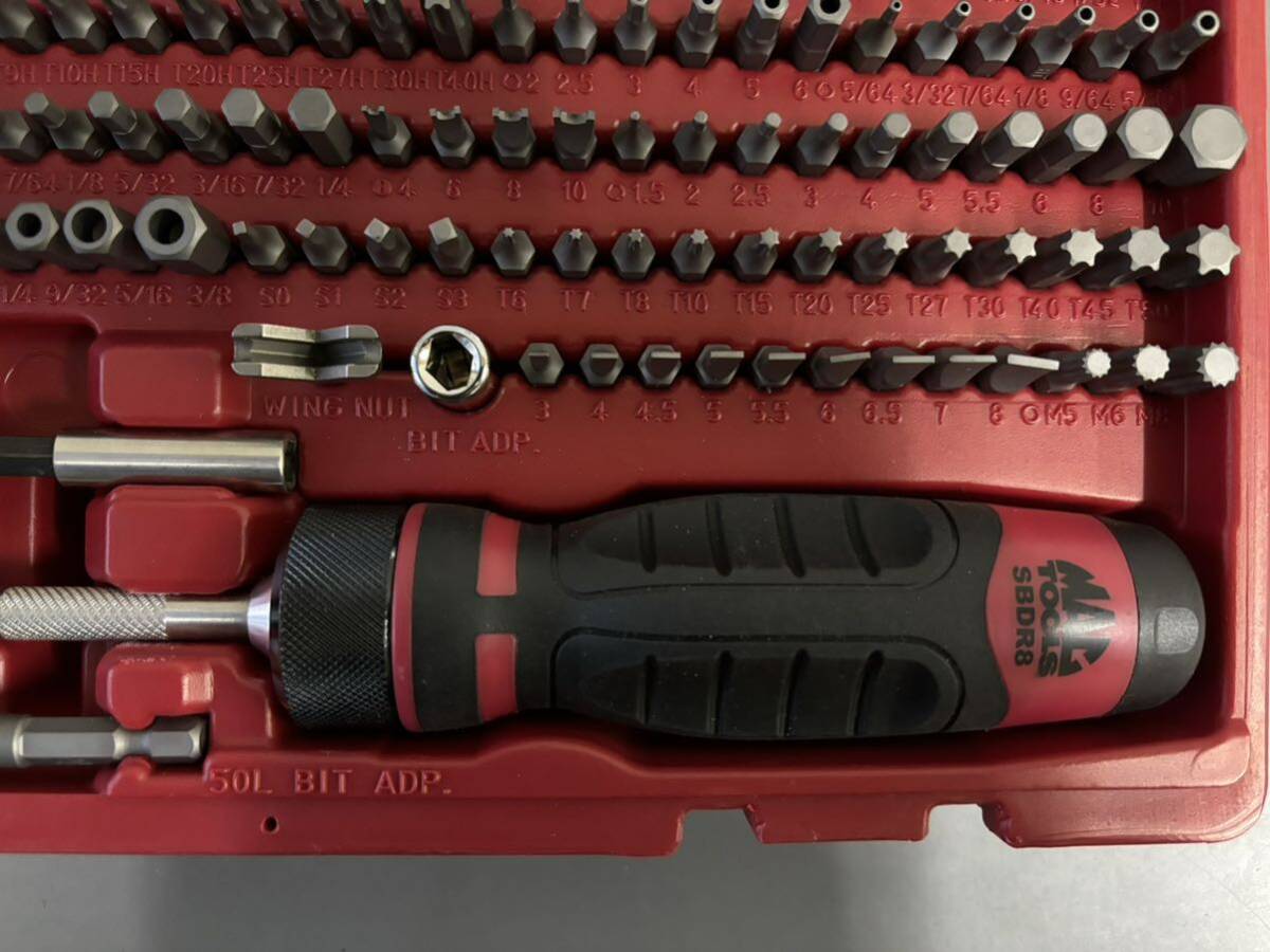 マックツールズ　MACTOOLS ドライバービットセット SBDR123SA 未使用美品保管品_画像6