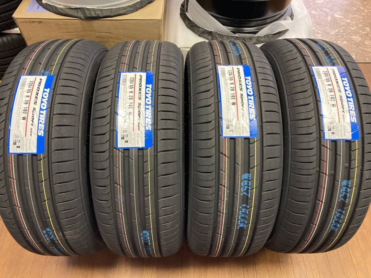 【総額73,600】◆新品国産4本Set◆235/55R20 235/55-20◆2023年製造◆TOYO プロクセススポーツ SUV◆レクサス RX ムラーノ JX35 QX60 等_画像1