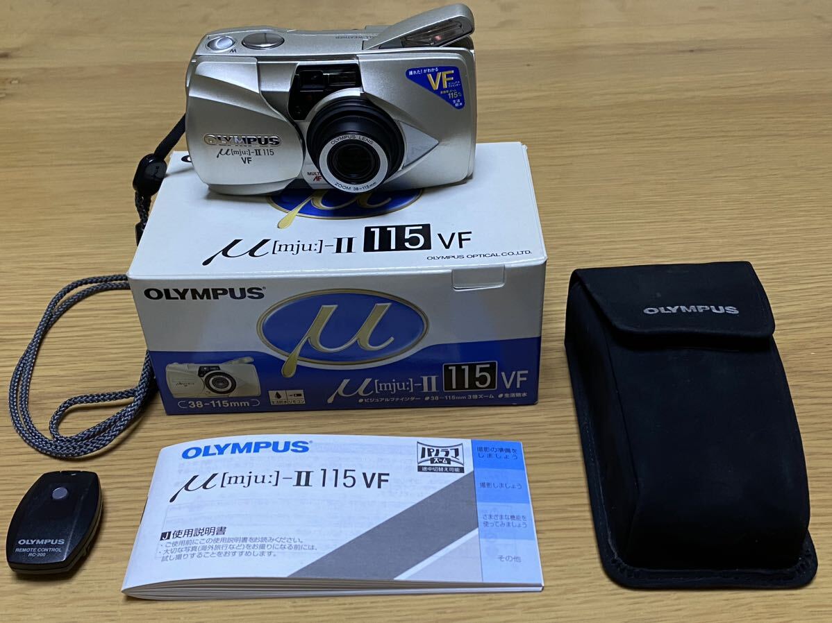 良品動作品 OLYMPUS オリンパスμ(ミュー)[mju:]-II 115VF コンパクトフィルムカメラ_画像1