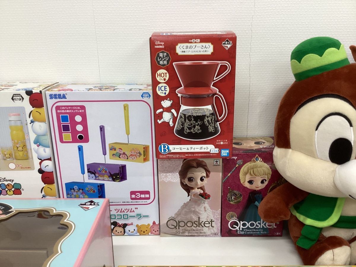 【同梱不可/現状】 ディズニー Disney グッズ まとめ売り ぬいぐるみ クッション フィギュア Qposket コーヒー＆ティーポット 他_画像3