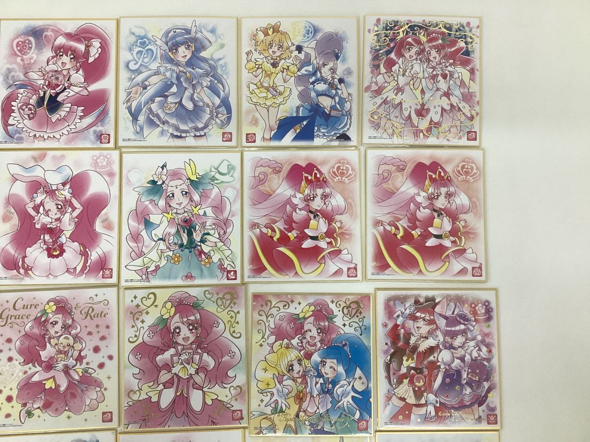 【現状】 プリキュア グッズ 劇場版 来場者特典 他 色紙ART まとめ売り 箔押し有り キュアマカロン＆キュアショコラ キュアグレース 他_画像3