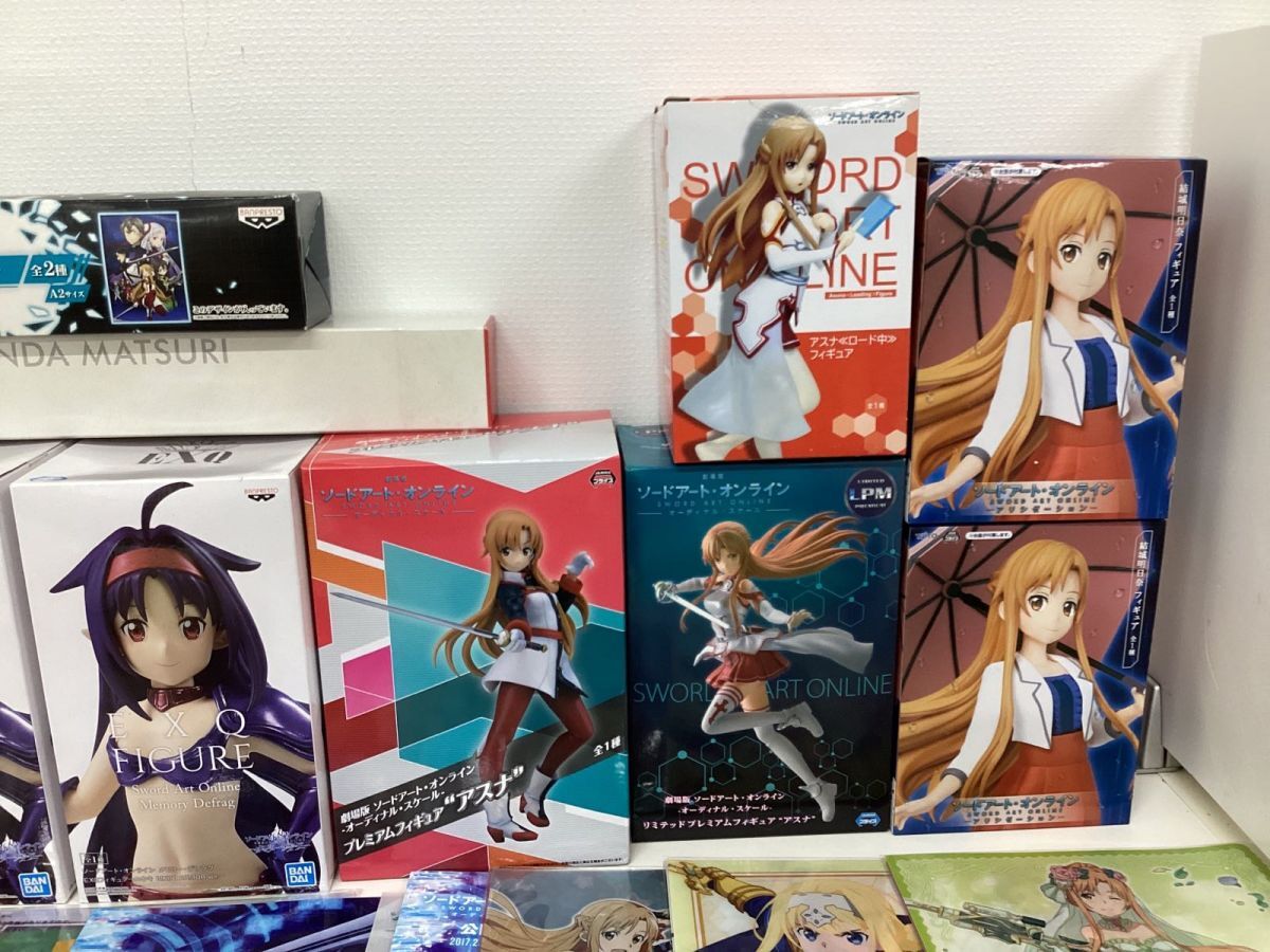 【同梱不可/現状】 ソードアート・オンライン SAO グッズ まとめ売り アスナ ユウキ 他 クリアファイル フィギュア ラバスト ポスター 他_画像4