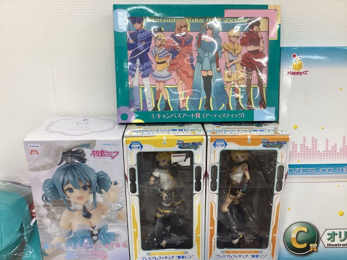 [ present condition ] Hatsune Miku goods set sale mirror sound Lynn * Len other can badge clear file soft toy figure ak key other 