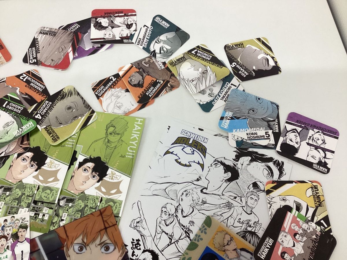 [ present condition ] Haikyu!!!! goods set sale black tail iron .. nail grinding tree . light Taro red . capital . other clear file Coaster photograph of a star seal other 