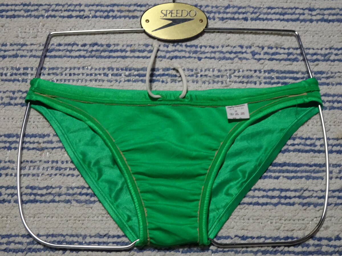 319 HELLY HANSEN H/H Helly Hansen плавание трусики бикини SizeM( высшее маленький модель ) глянец зеленый б/у 