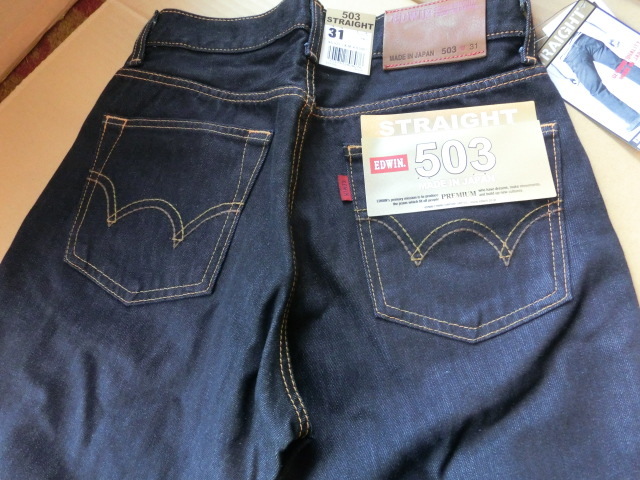 EDWIN/ Edwin *503 STRAIGHT сделано в Японии PREMIUM 31 дюймовый *503-000 Denim джинсы ji- хлеб распорка American Casual обычная цена 8,9