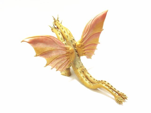 XB317◇バンダイ 東宝怪獣 ゴジラ メカゴジラ キングギドラ レインボーモスラ ソフビ タグ付 // 計4点 // BANDAI / 未使用&中古 / 現状渡し_画像7