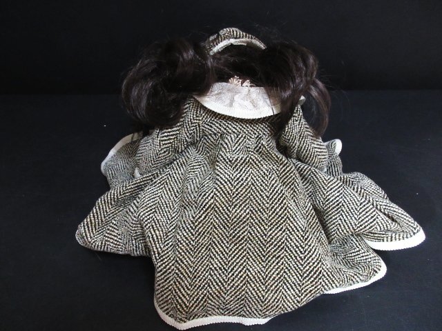 XB306^ античный / все фарфоровая кукла / симпатичный девочка / полная высота 38cm / печать есть / керамика кукла дисплей украшение 