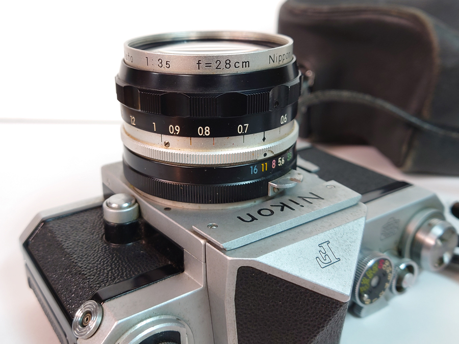 ジャンク 動作未確認 Nikon ニコン F アイレベル 富士山 初期型 レンズ NIKKOR-H Auto 1:3.5 f=2.8cm フィルムカメラ NIPPON KOGAKU TOKYO_画像3