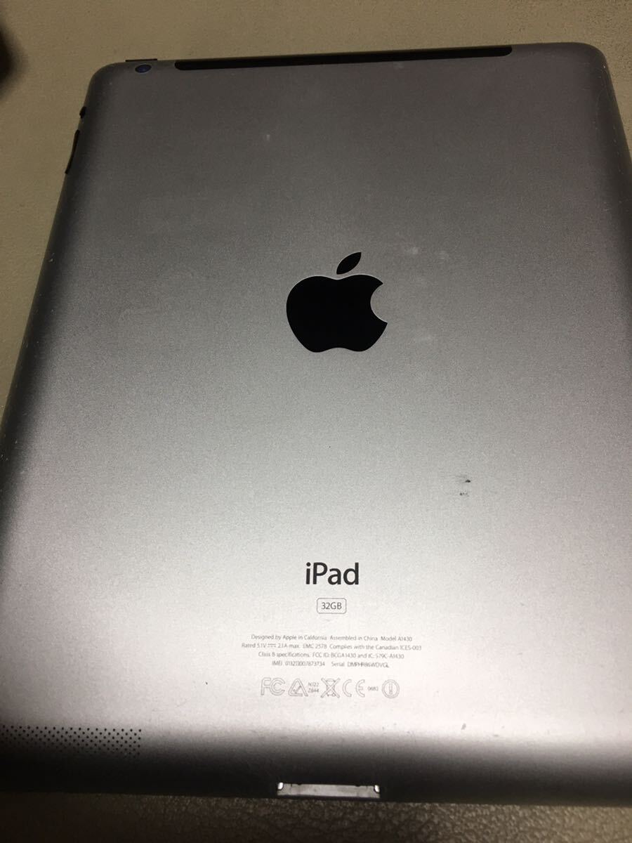 ジャンク iPad Apple A1430 32GB 電源ボタン動作不可  現状品の画像3