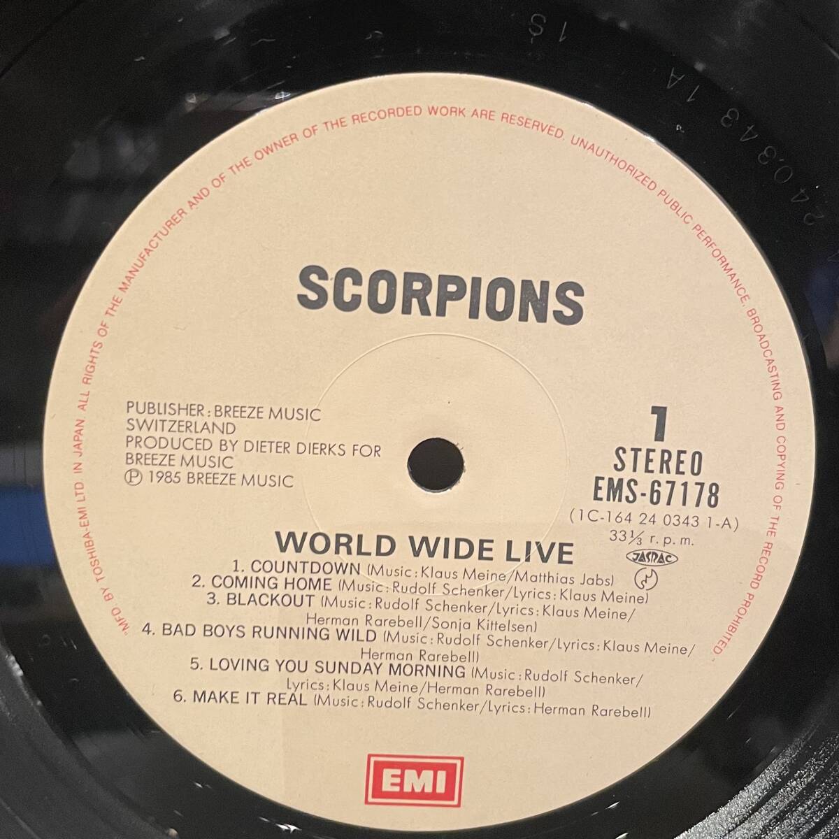 ◇国内盤/帯付!2枚組LP◇スコーピオンズ Scorpions/ワールドワイドライブ World Wide Live EMS-67178-79 HR/HM ライブ盤_画像2