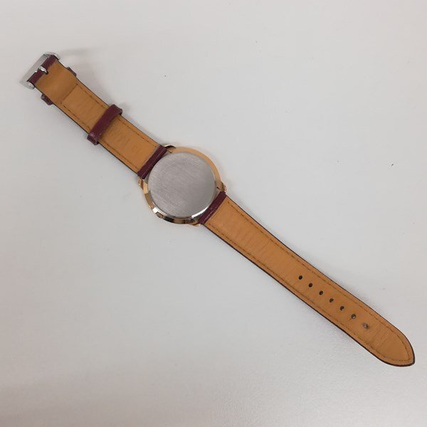 B703a [人気] HAMILTON ハミルトン トリプルカレンダー ムーンフェイズ 腕時計 ワインレッド×ゴールド | ファッション小物 Nの画像5