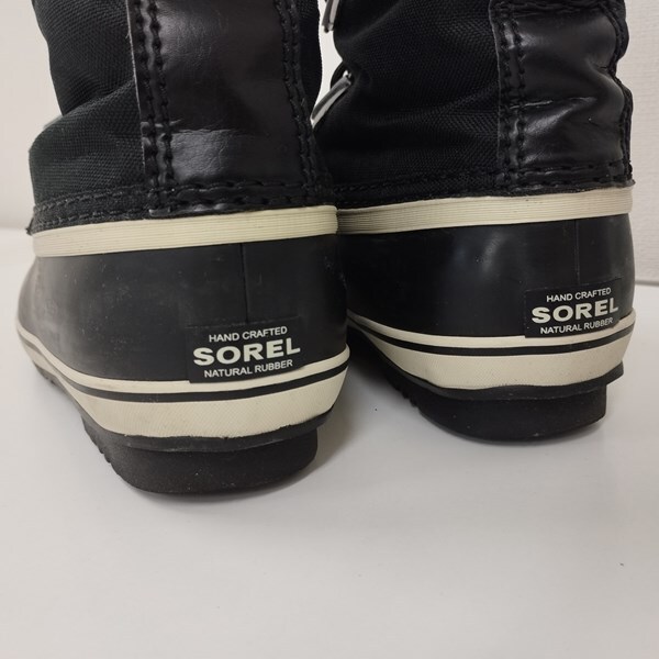 E393 [人気] SOREL ソレル YOOT PAC NYLON ブーツ 23cm ブラック パックナイロン ウォータープルーフ | G★の画像8