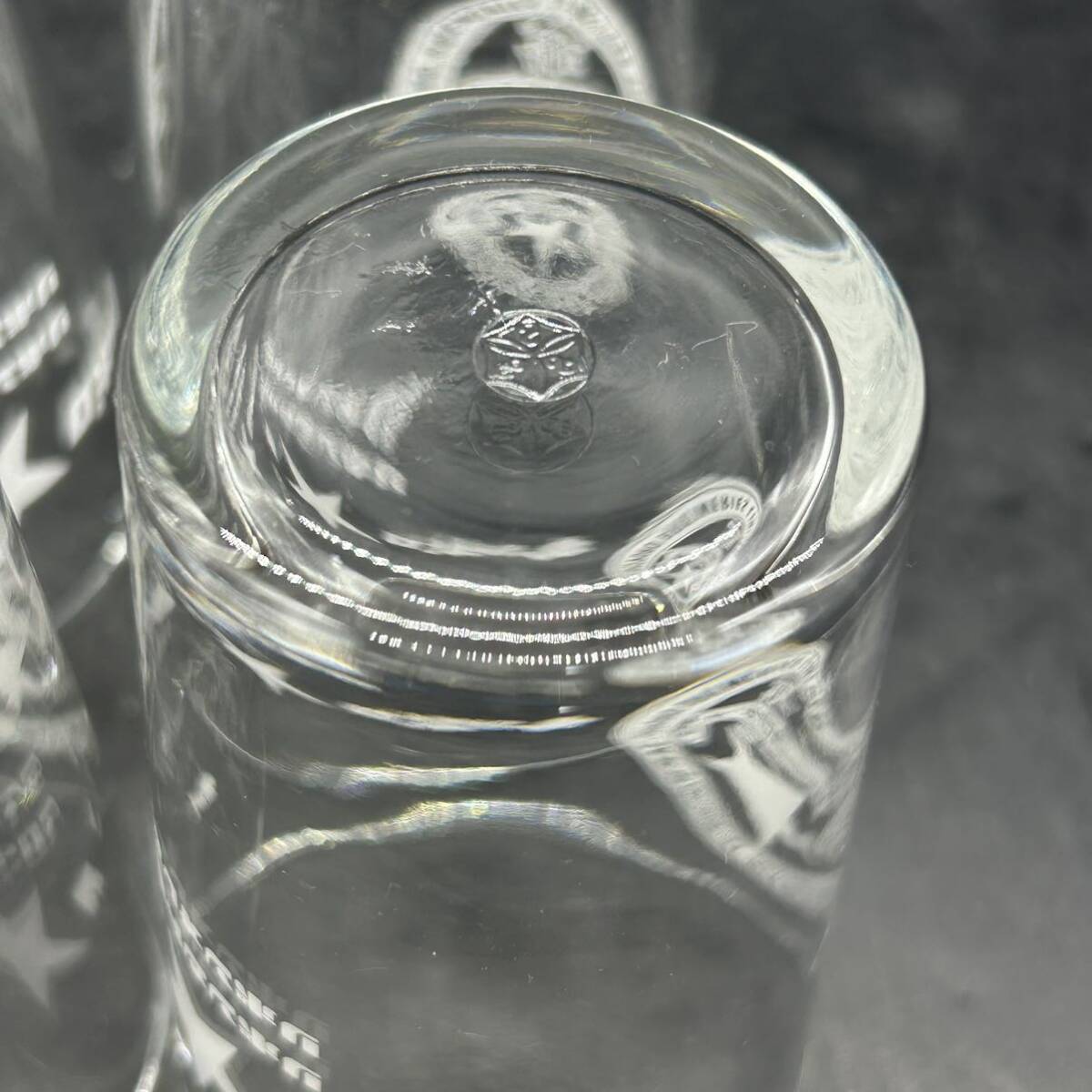 グラス コップ ガラス 昭和レトロ サッポロビール ビアグラス 6個 ビールグラス 佐々木ガラス X6の画像6