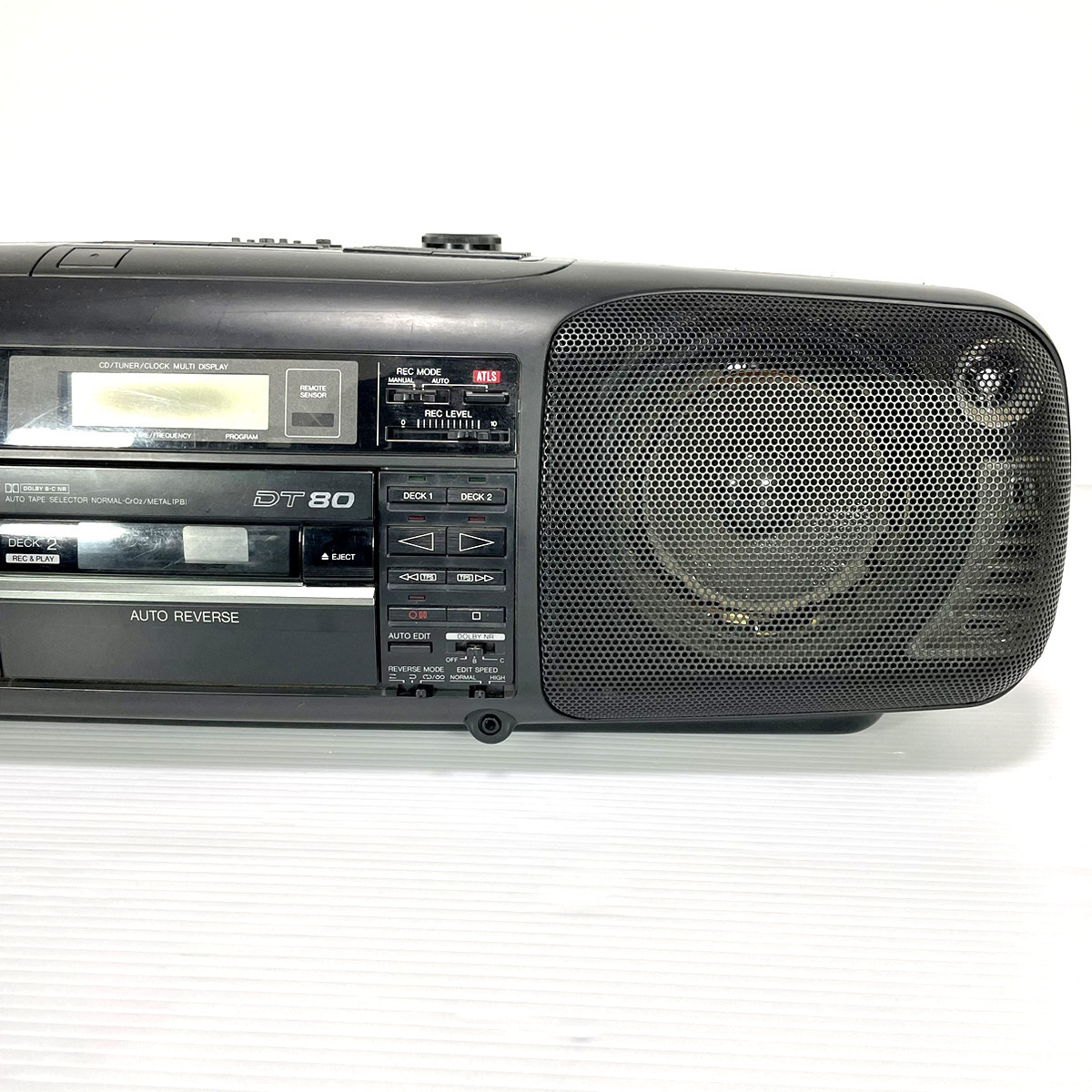 【純正リモコン付/動作美品】Panasonic パナソニック RX-DT80 EUR64762 バブルラジカセ CD ラジオ カセット Tape AM FM RX-DT70 兄弟機の画像4