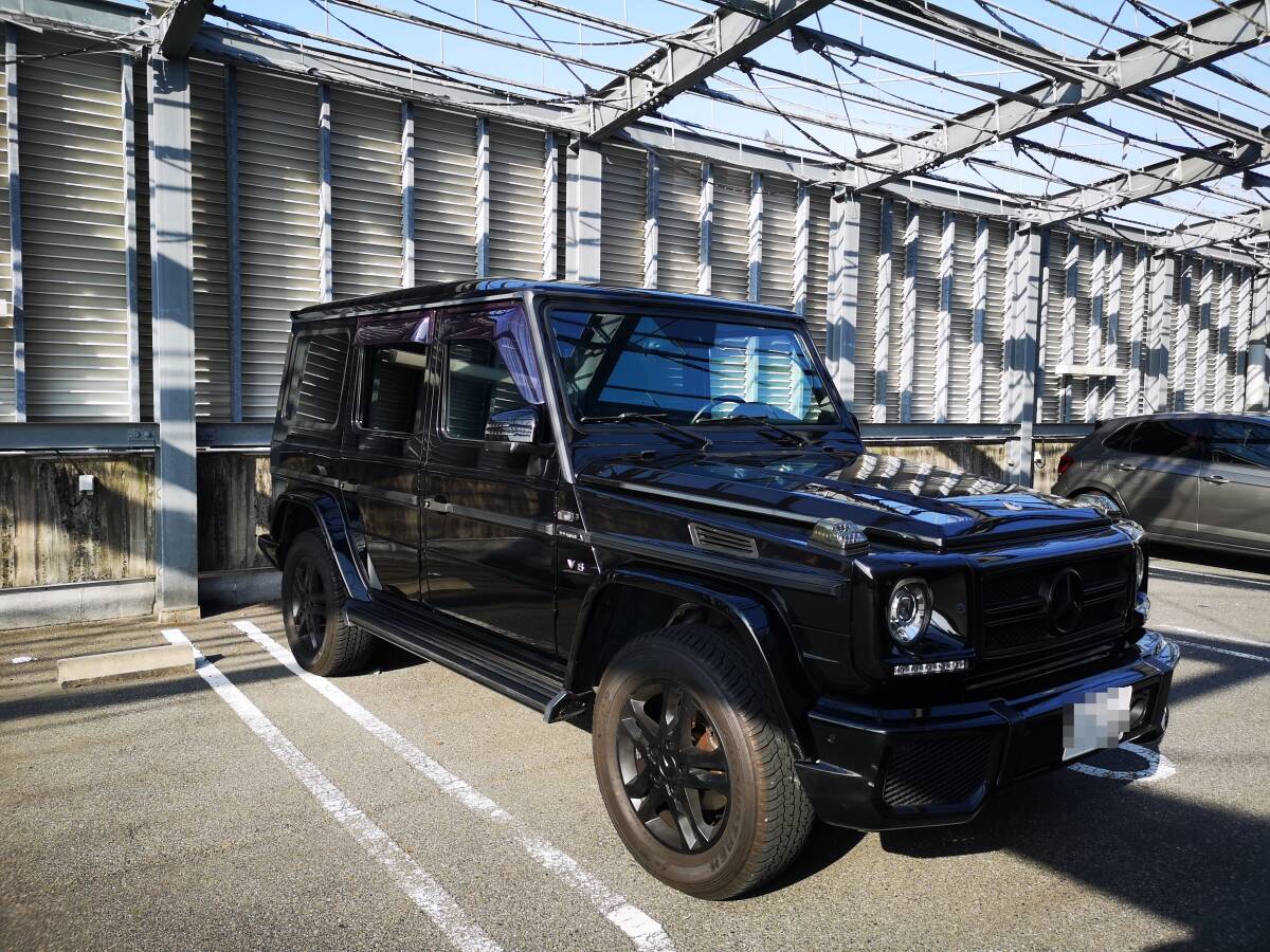 【美車 屋内保管】ベンツ Gクラス G320  ゲレンデ W463 黒 ワイドオーバーフェンダー BRABUS マフラー AMG 車検R6.7の画像2