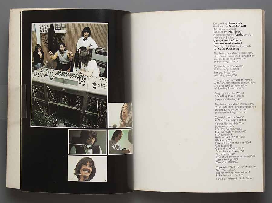洋書 ビートルズ 写真集 THE BEATLES GET BACK 1969年発行の画像2