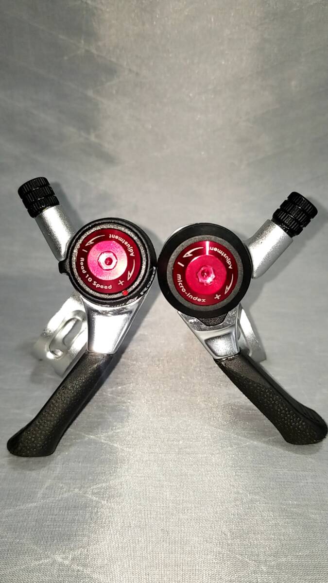 MICRO SHIFT Thumb Shifters サムシフター SL-T10　SHIMANO Road 2/3x10 Speed 美品　送料込み_画像1