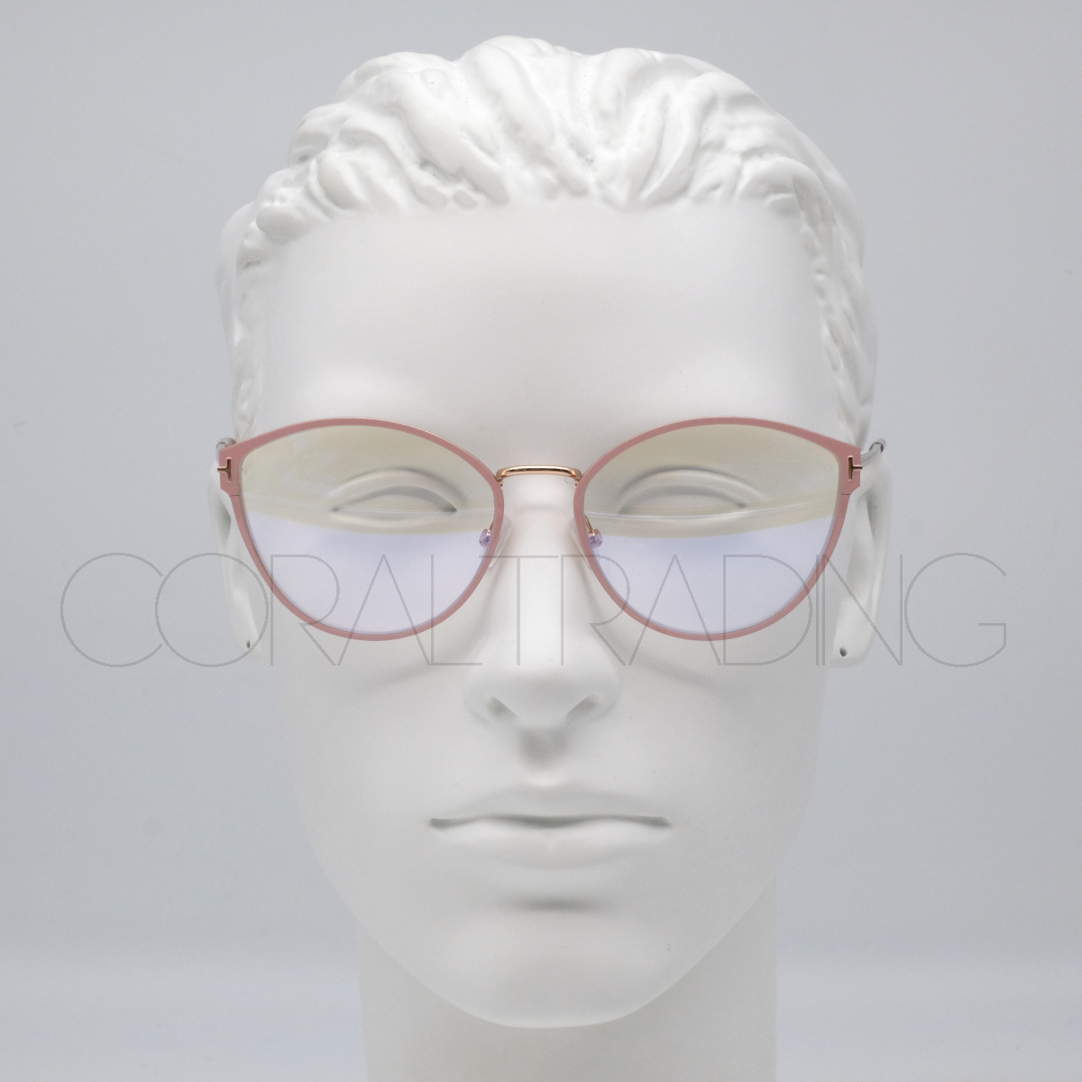 24079* new goods genuine article!TOMFORD TF5573-B 072 pink beige / Gold Tom Ford regular price 8 ten thousand super blue light cut lens glasses lady's 