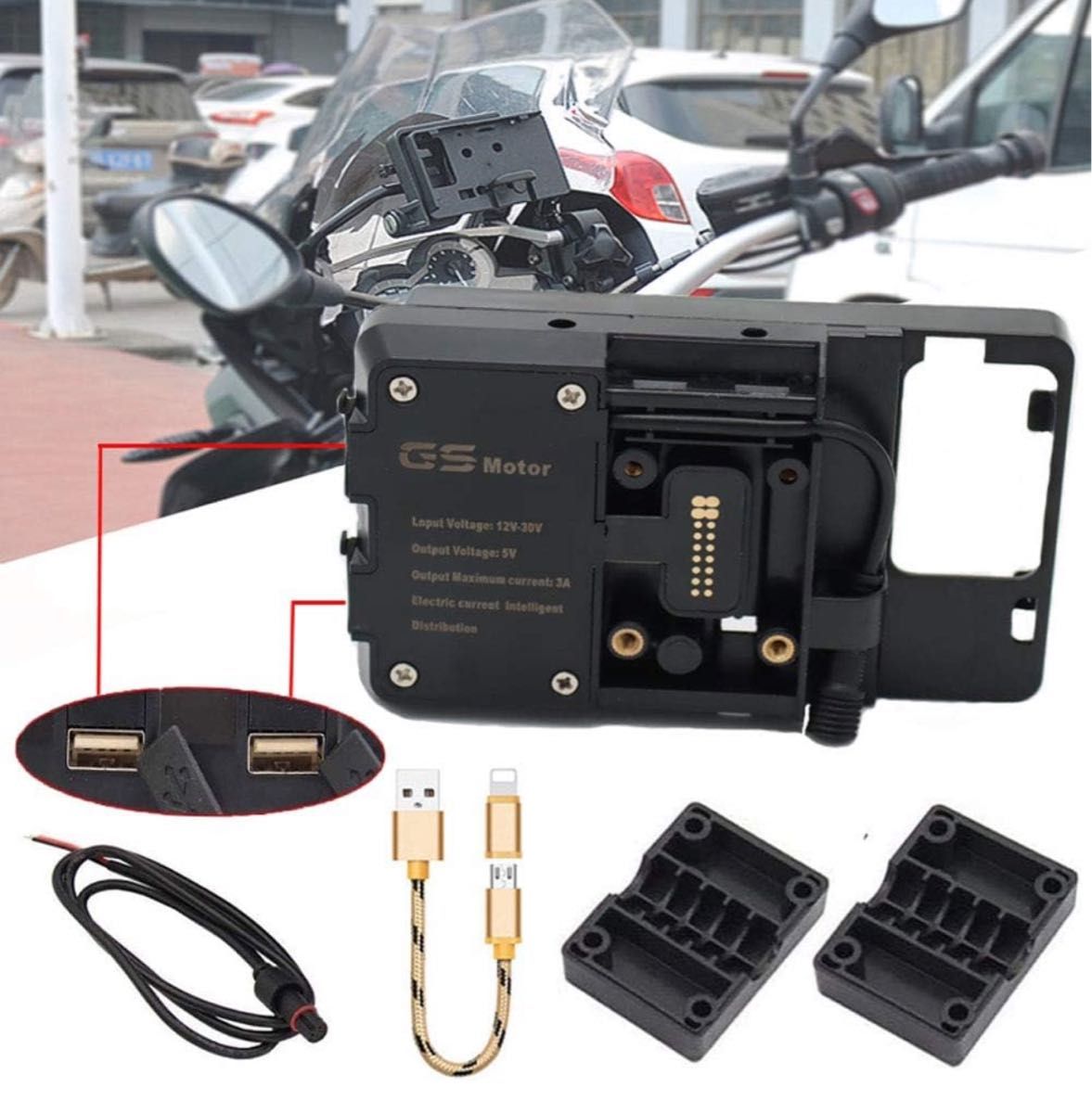 新品未使用】BMW R1200GS R1250GS 純正ナビホルダークレードル 新品未使用】BMW R1200GS R1250GS 純正ナビホルダークレードル