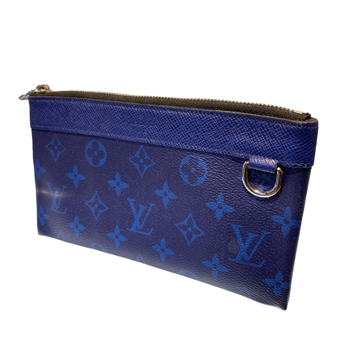 [ used ]LOUIS VUITTON Louis * Vuitton pochette Discovery PM M30278 Taiga llama clutch bag 23045710 RD