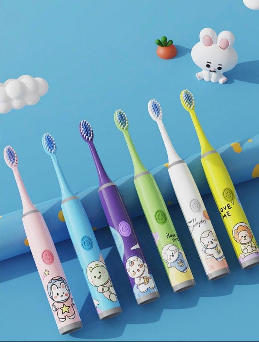 キッズ・子供用電動歯ブラシ 替えブラシ12本セット キャラクター 乾電池式 子供から成人まで
