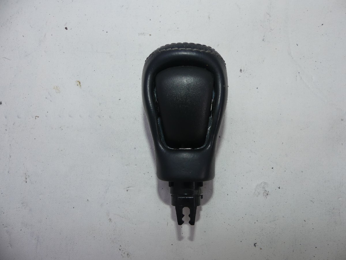 A2410 A Nissan Fuga KY51 original shift knob lever black leather leather tea color stitch Y51 KNY51