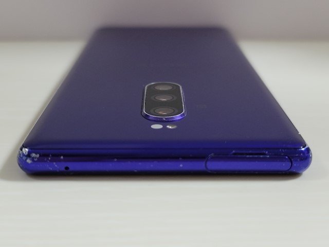 　★【39190WM】 完動品 SoftBank 802SO SONY Xperia 1 パープル SIMロック解除済 1円！1スタ !_画像5