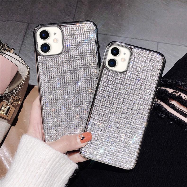 iPhone15 14 13 Kirakira brilliancy mobile case luxury silver popular case 