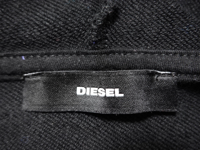 ■0327■DIESEL ディーゼル ワンピース スウェット S 黒●_画像2