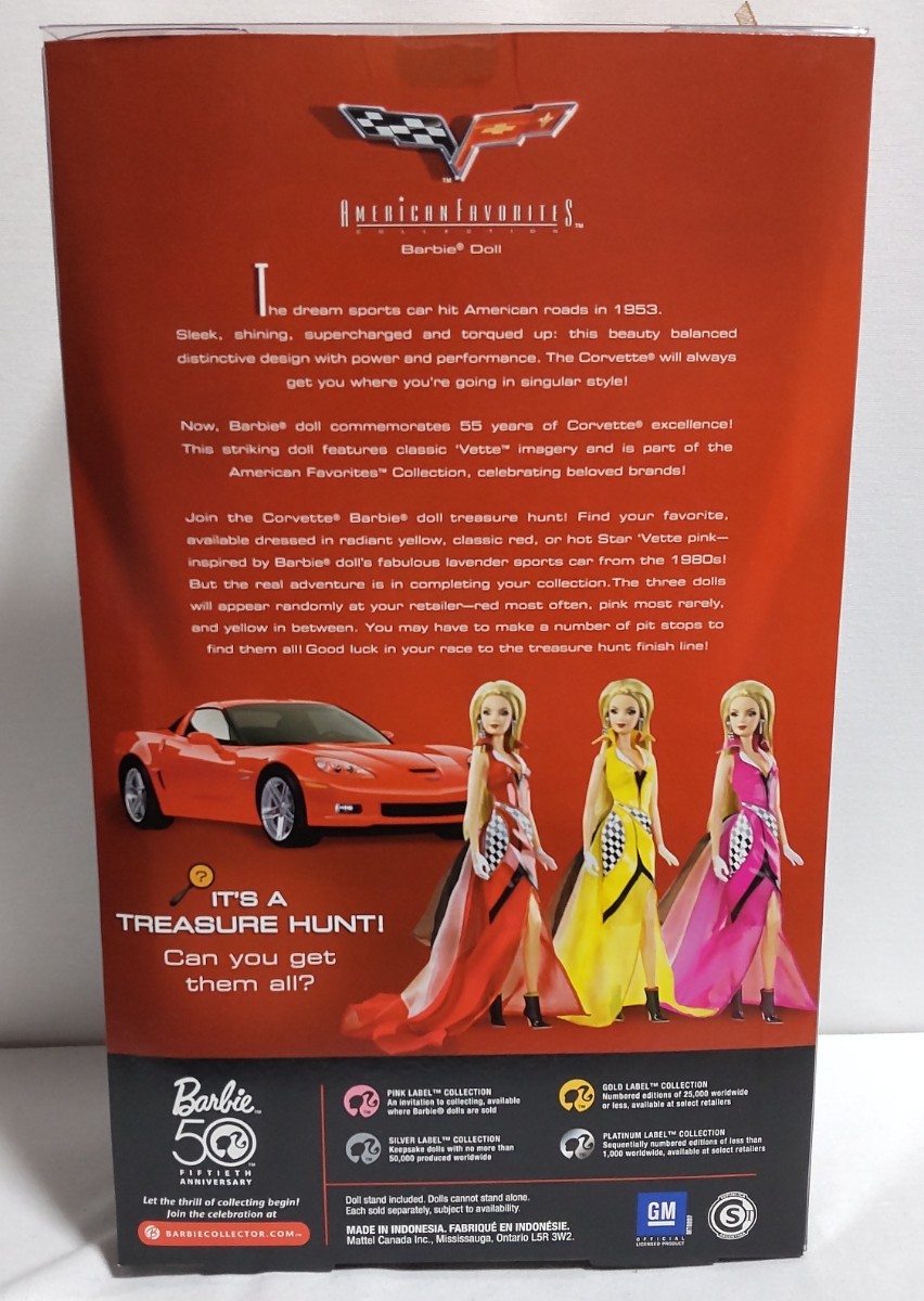 コルベット バービー 赤のドレス 50周年Barbie_画像9