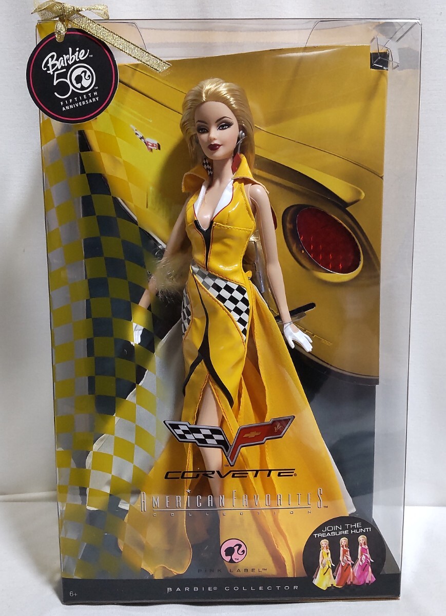 コルベット バービー 黄色のドレス 50周年Barbie CORVETTE_画像1