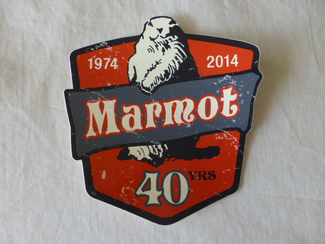 マーモット Marmot 40YRS ステッカー 40YRS Marmot マーモット 1974-2014 マーモット Marmot marmotの画像1